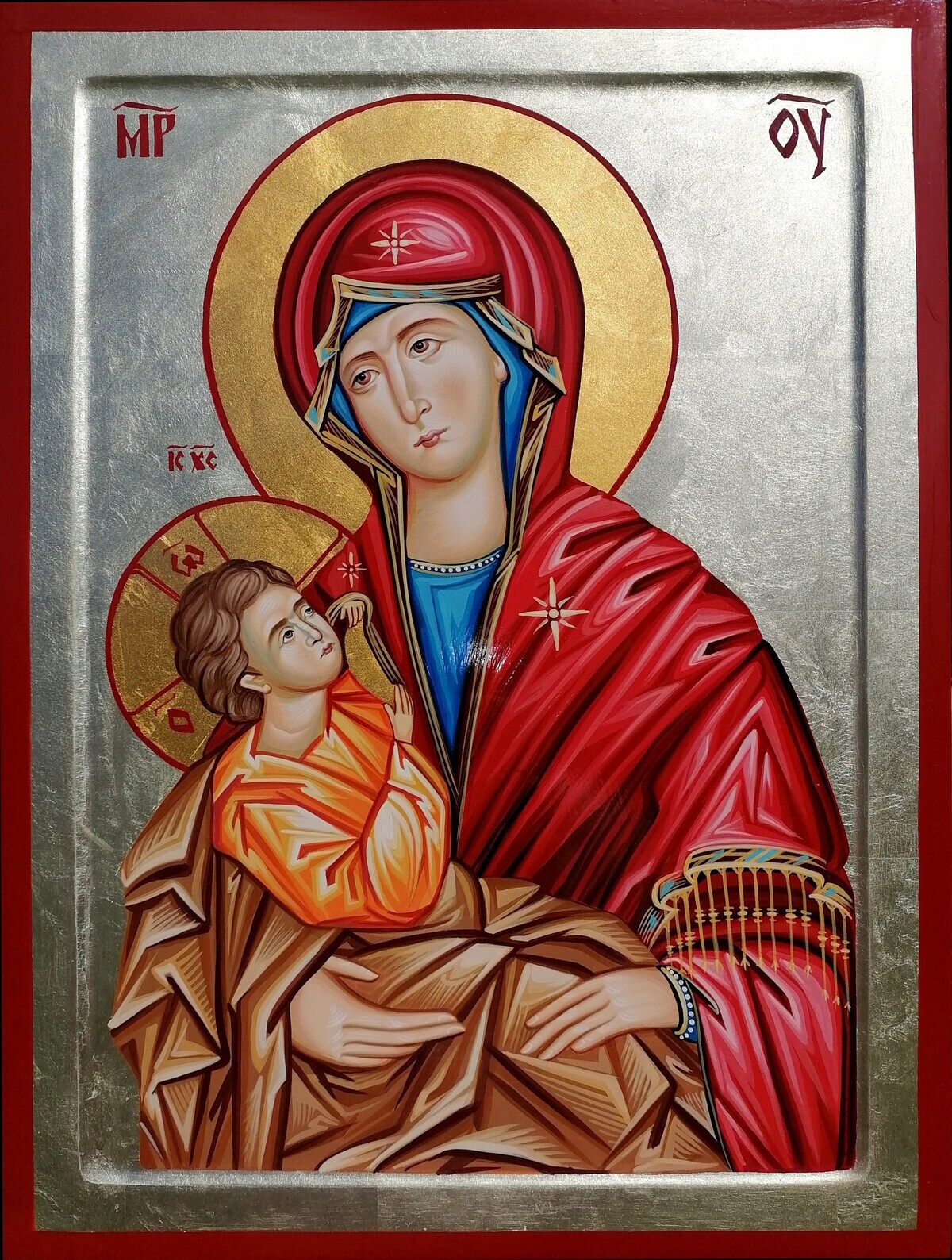 Orthodox icon "Presveta Bogorodica" , dimensions 40x30 cm