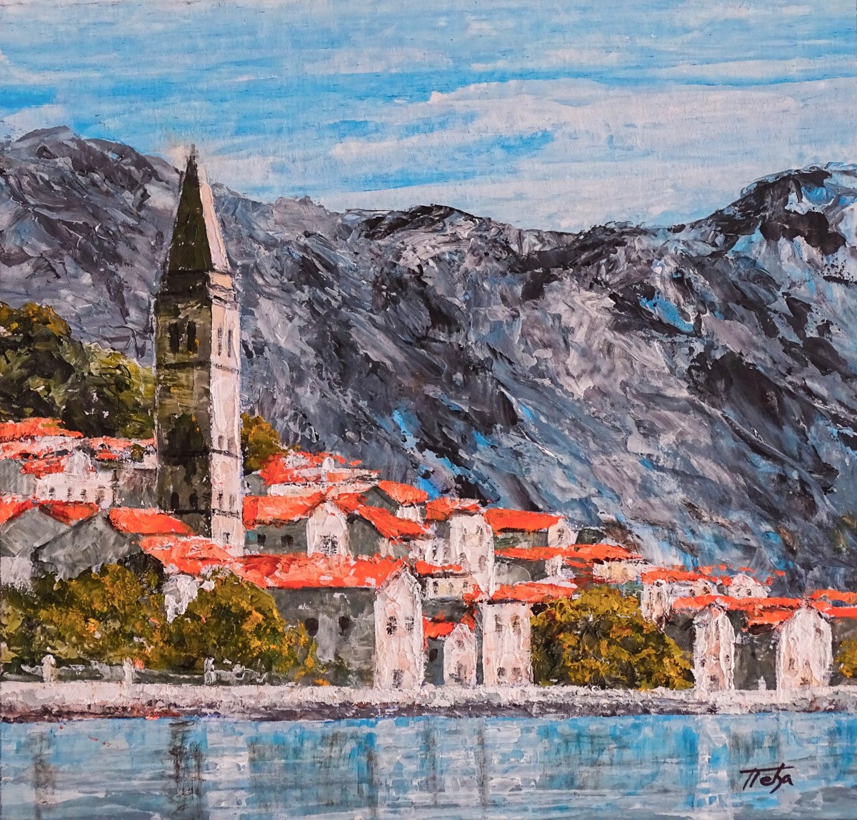 Seaside town of Boka Kotorska