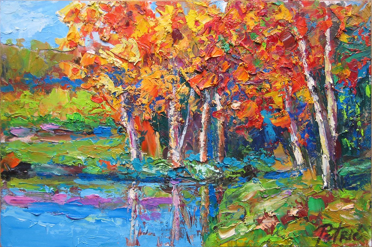 Autumn treetops