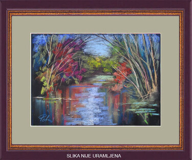 The river in autumn, painting Petrić Gordan
