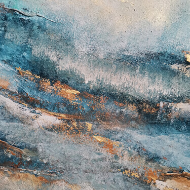 Unpassable mountains, painting Miletić Minja