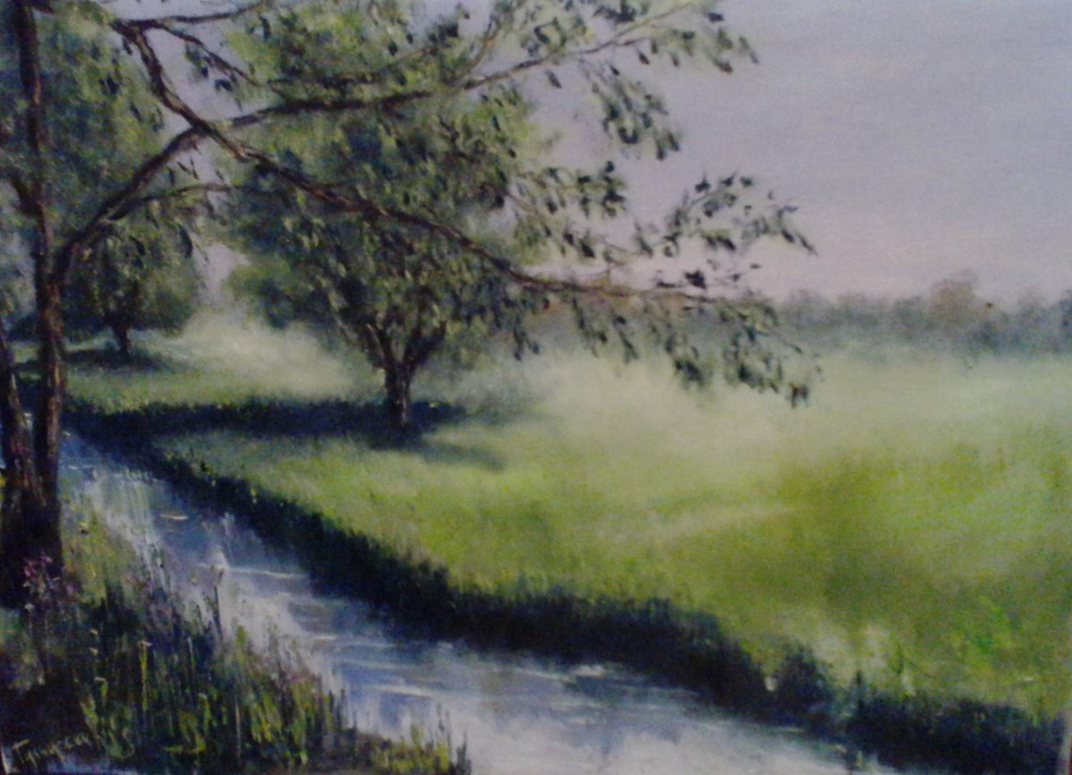 In the misty morning, on the edge of time