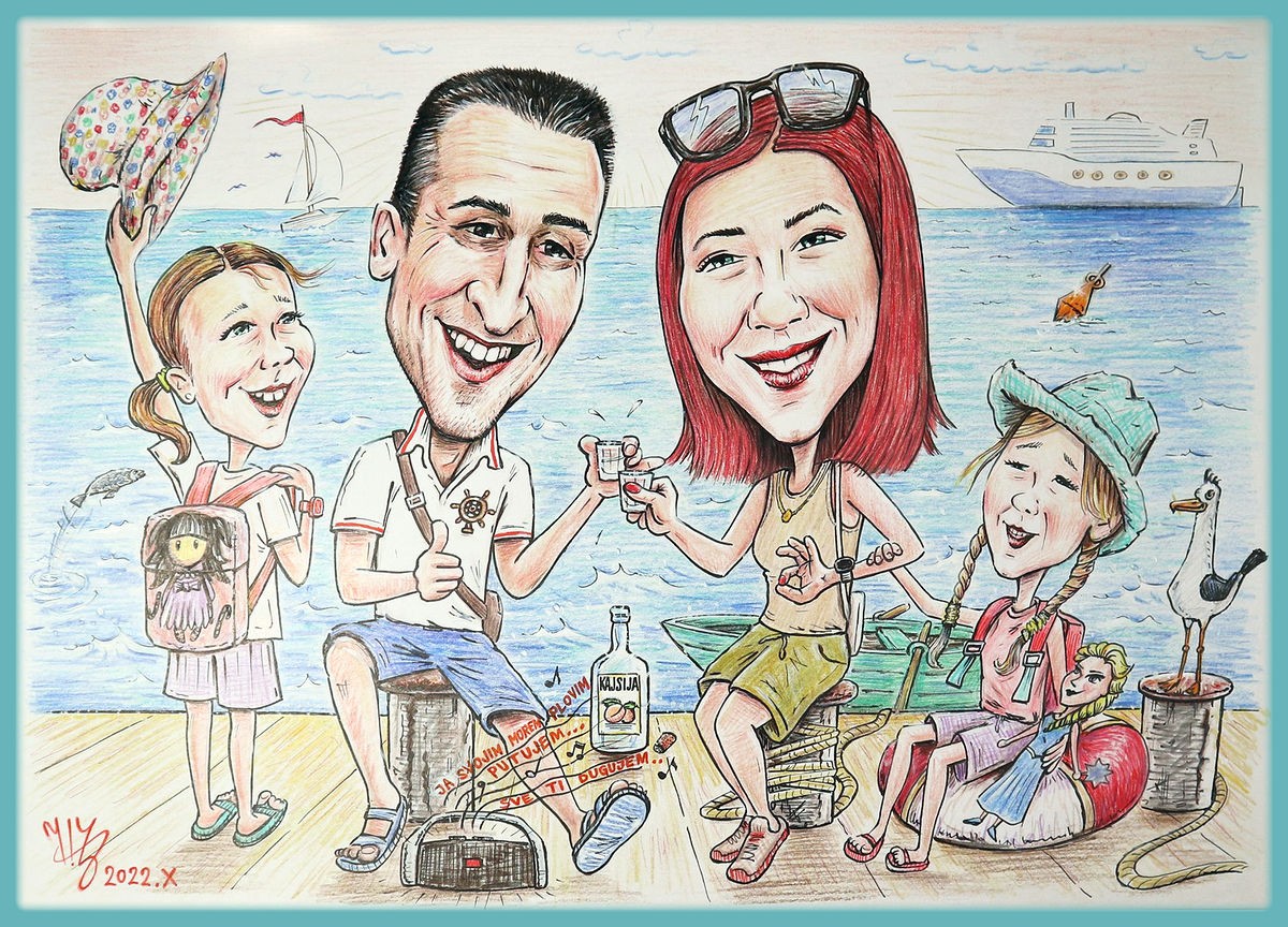 Family at sea