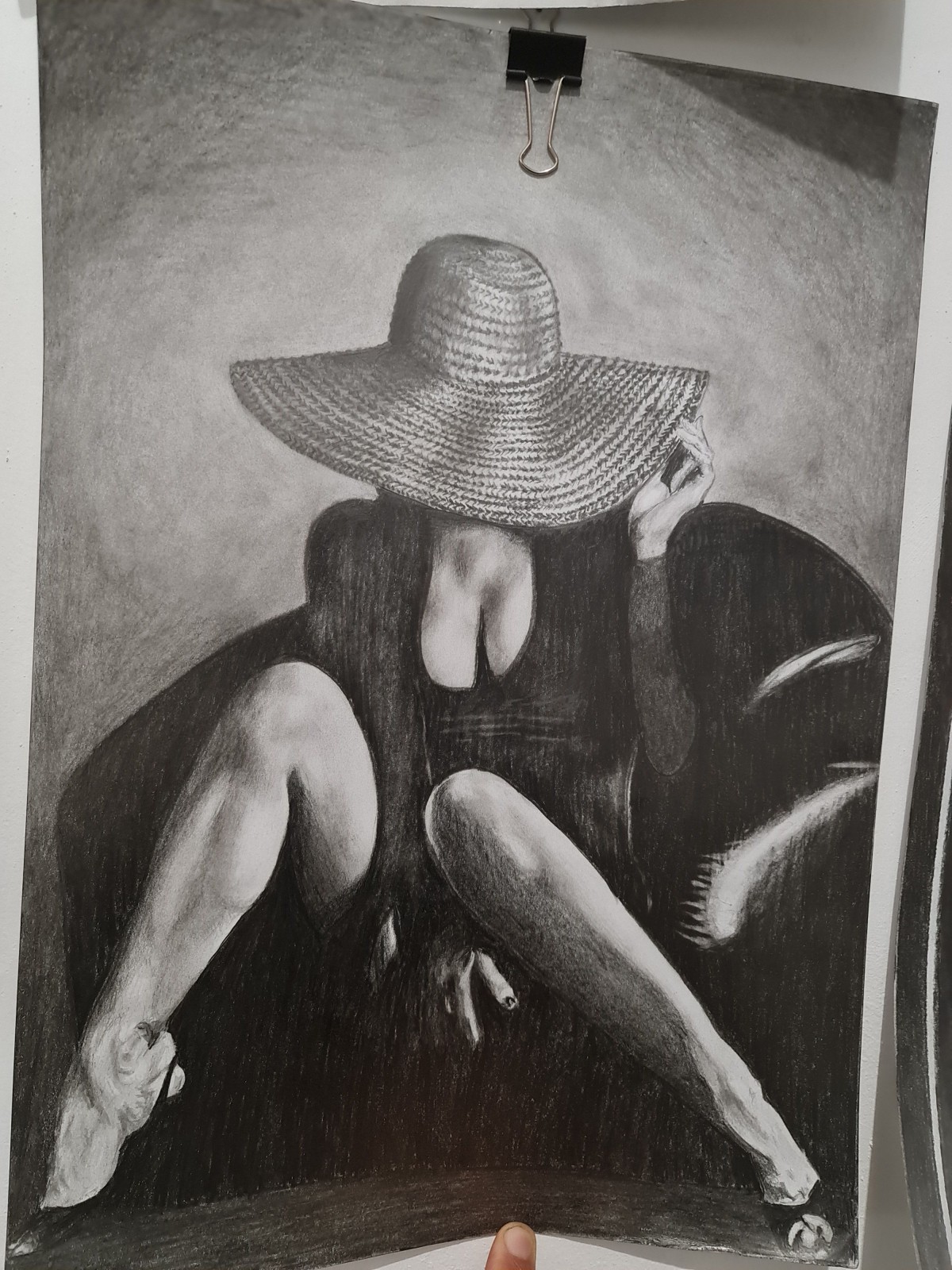 With a hat