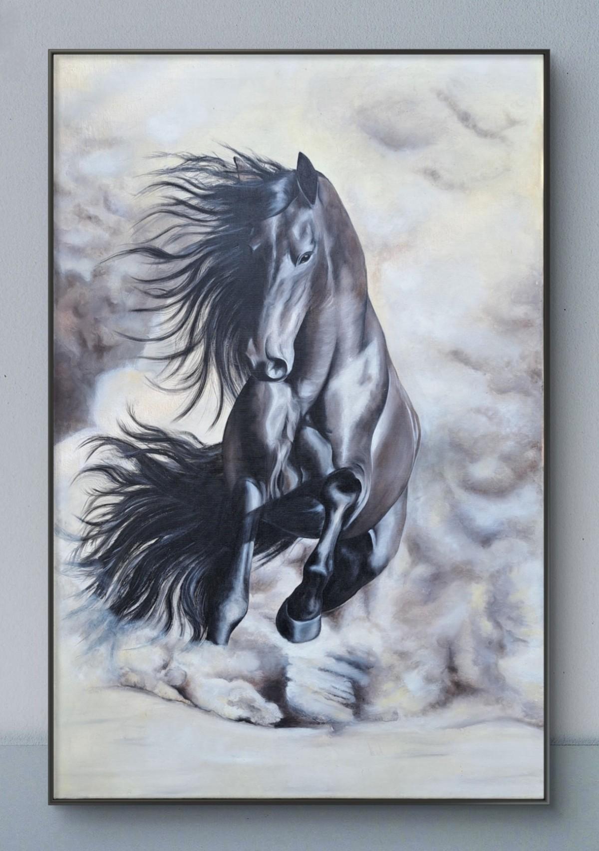 Horse in the dust