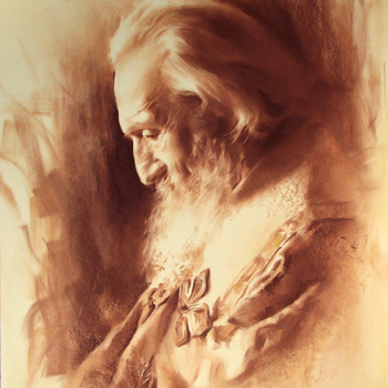 Patrijarh Pavle 7, portret, autor Portreti, Sretenovic Miroljub