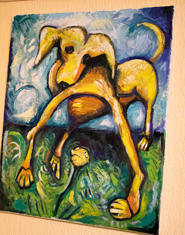 Dog and dandelion by Jovanovic Filip