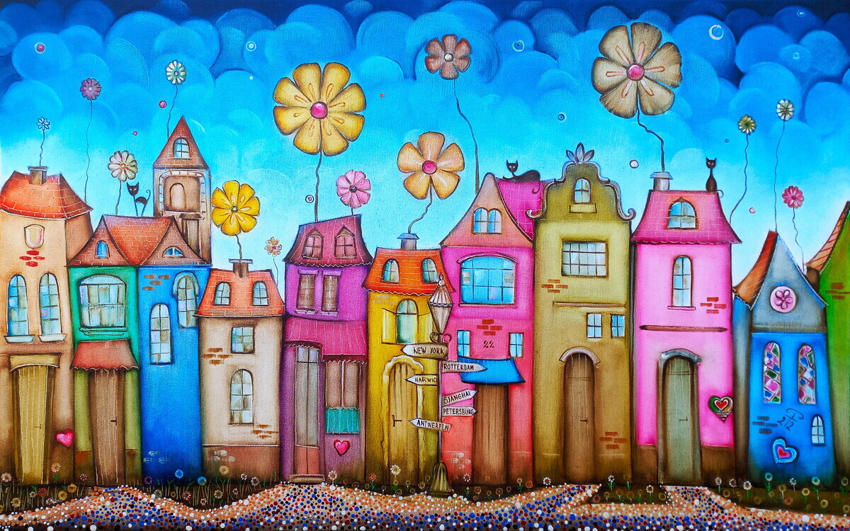The street of flowers