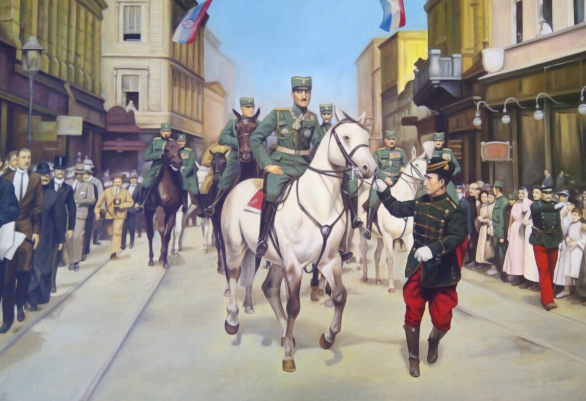 Picture "Regent and Duke in Zagreb on June 24, 1920.