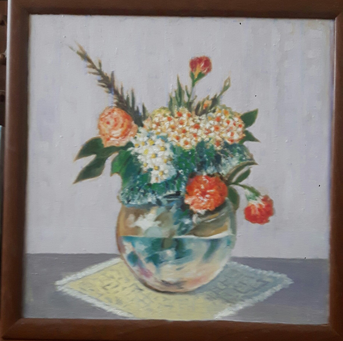 Flowers in a glass vase