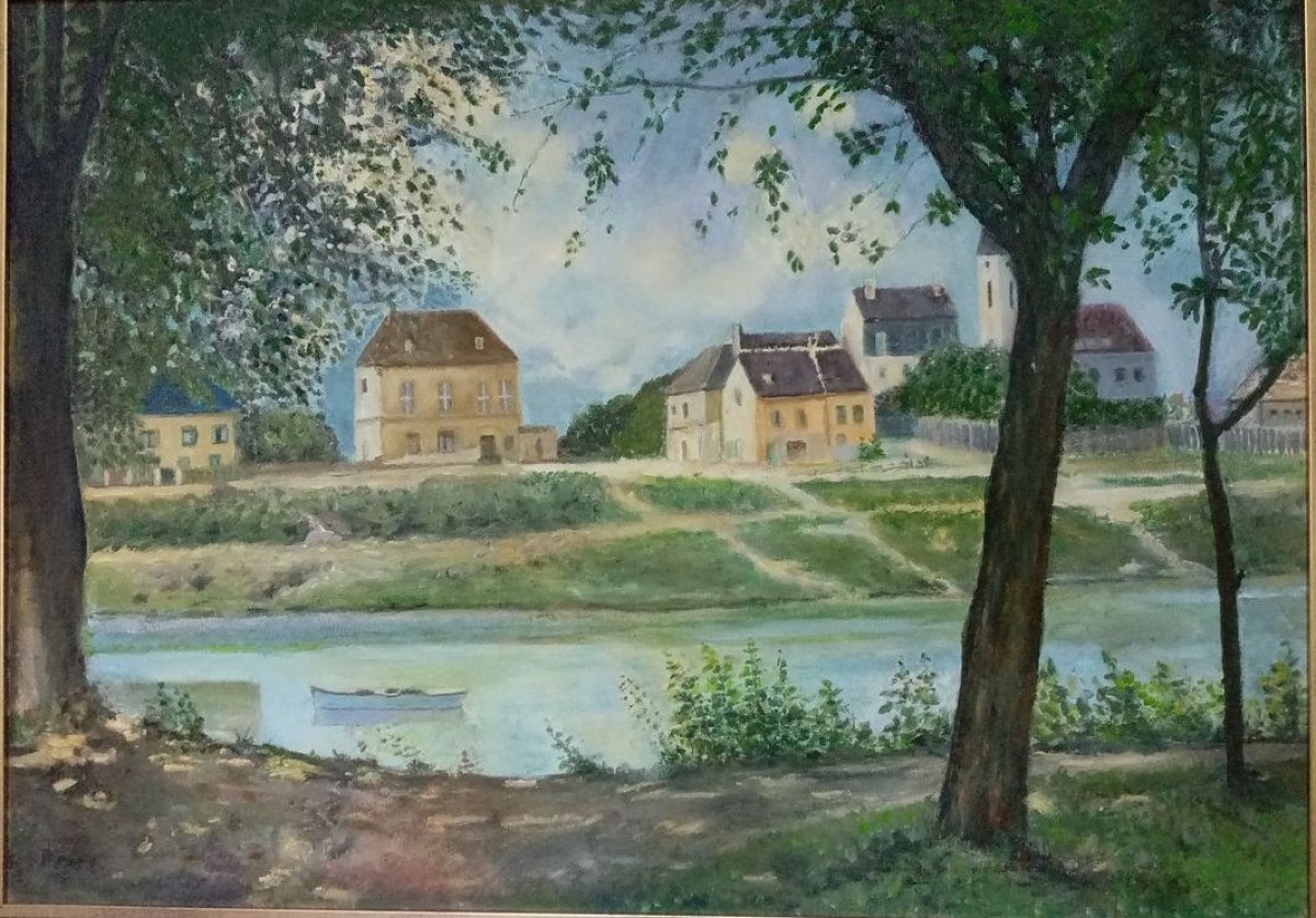 Village by the river