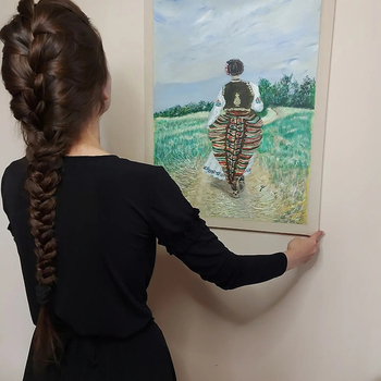 Crnokosa, painting Jelena Tankosic
