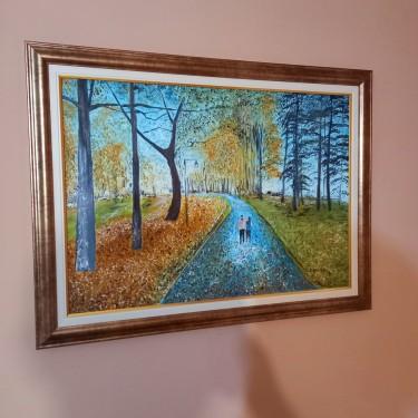 Park ljubavi i prijateljstva, painting Lazarevic Sinisa