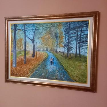 Park ljubavi i prijateljstva, painting Lazarevic Sinisa