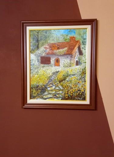 In the embrace of memory, painting Lazarevic Sinisa