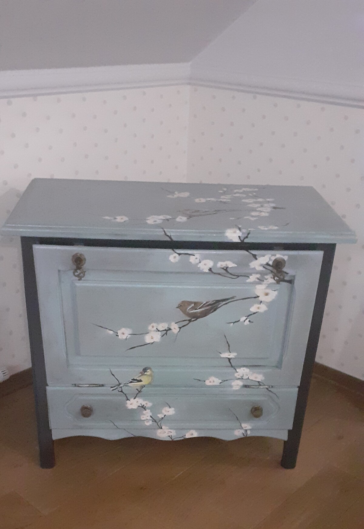 Painted chest of drawers