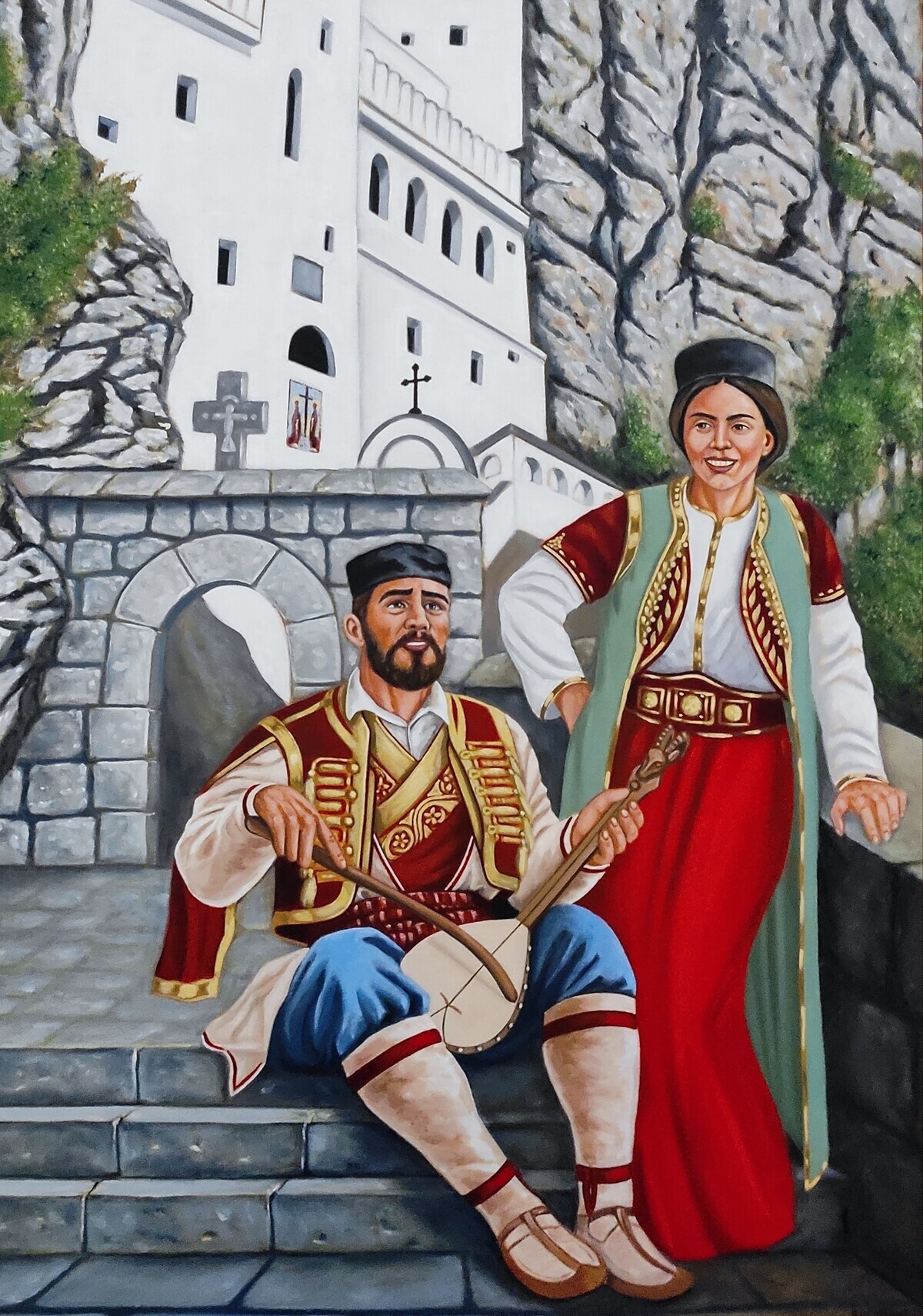 The fiddler and the girl
