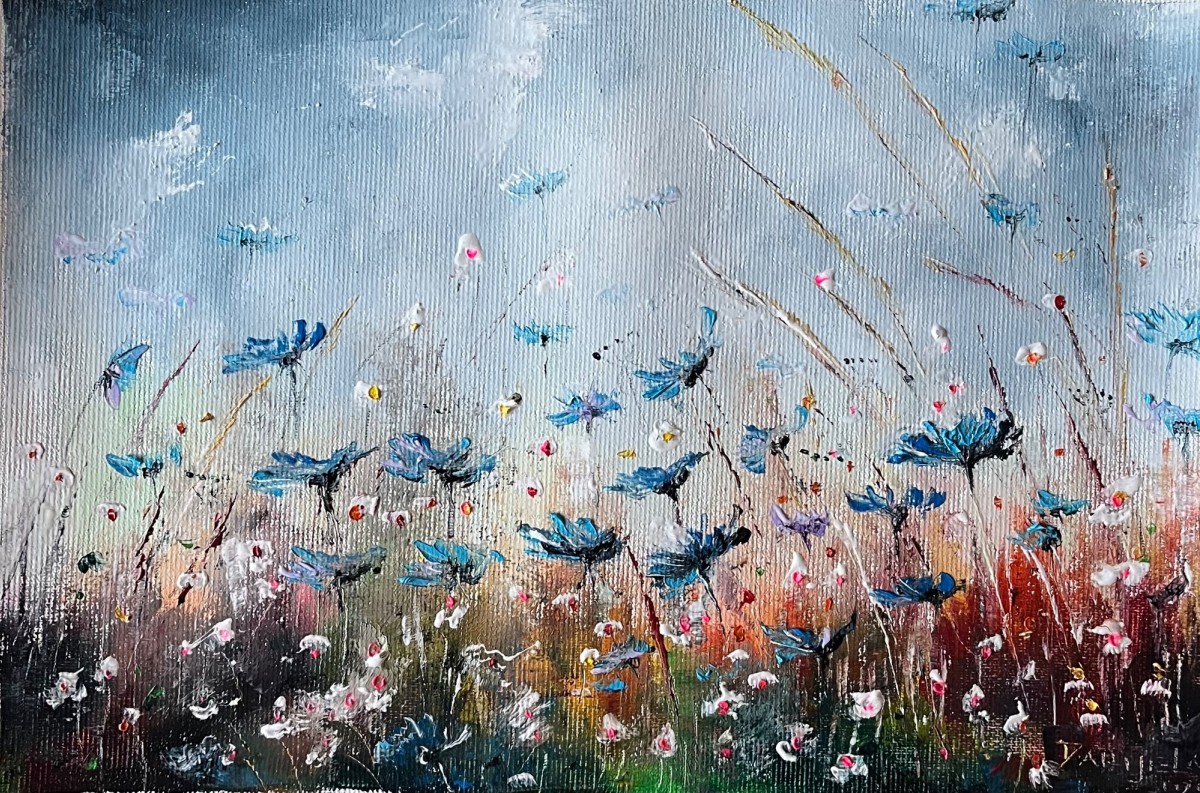 Blue flowers I