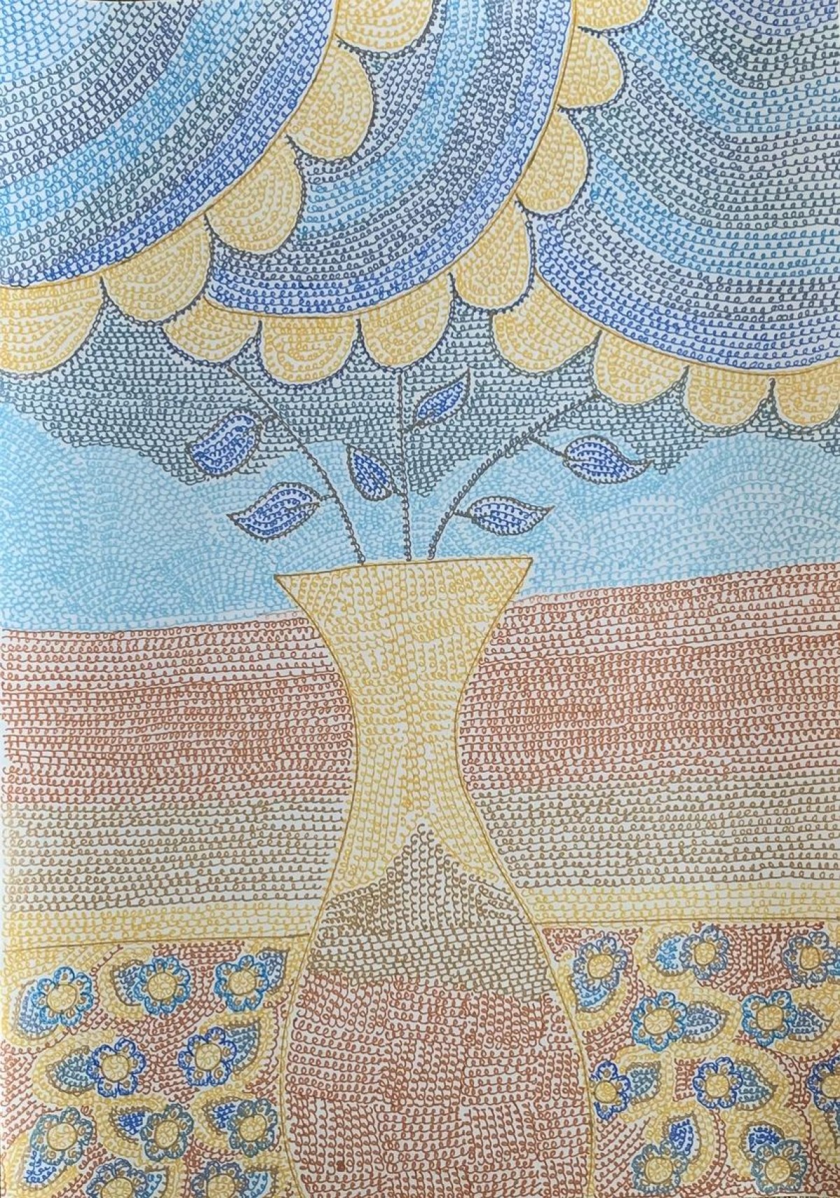 Blue flowers