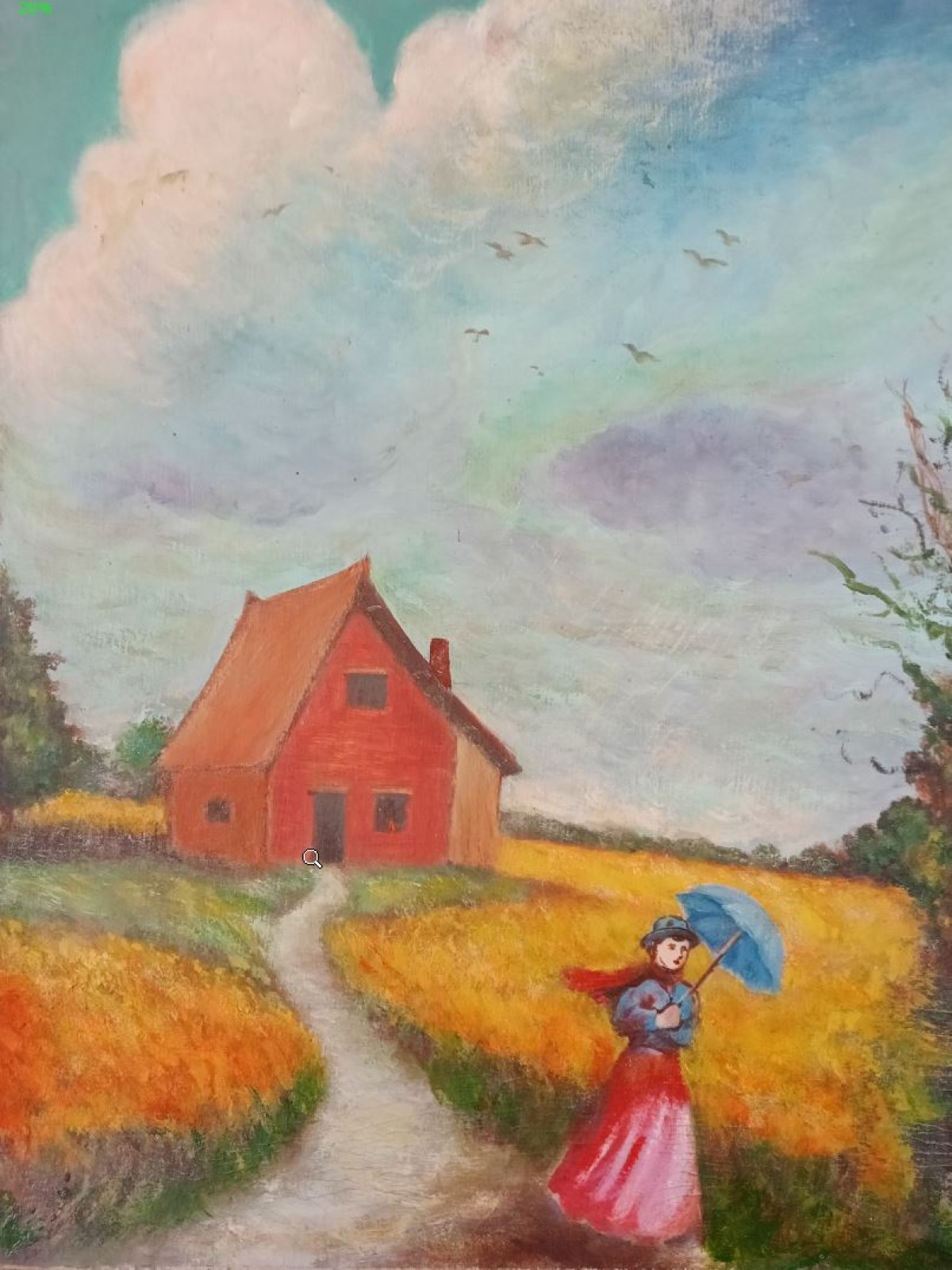 Girl with umbrella