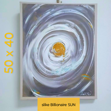 BILLIONAIRE SUN, painting Emili Sun