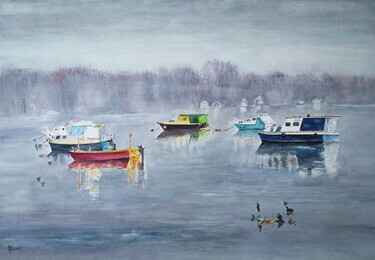 MOTIF FROM THE DANUBE, painting Mihajlovic Zoran
