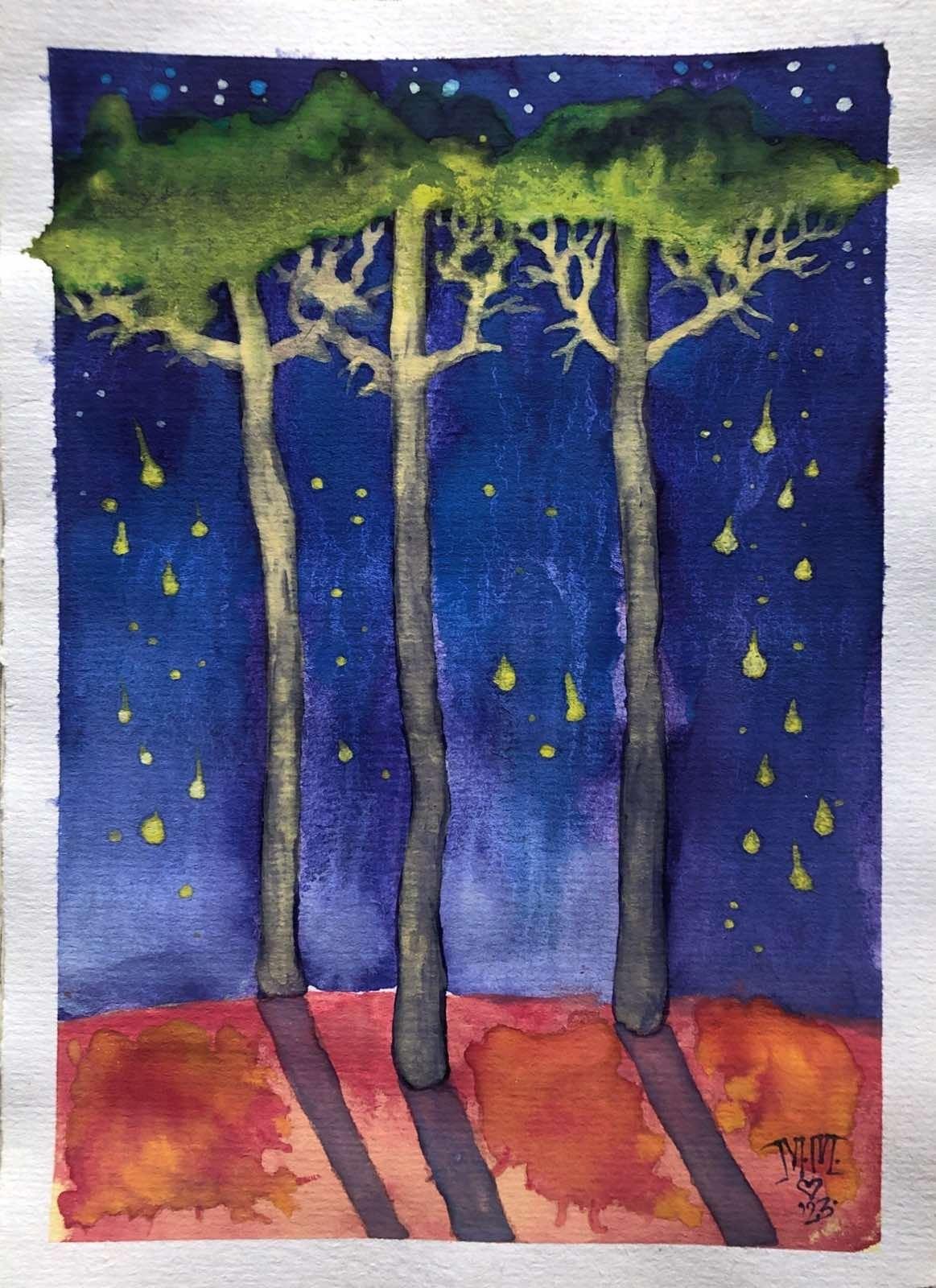 3 trees