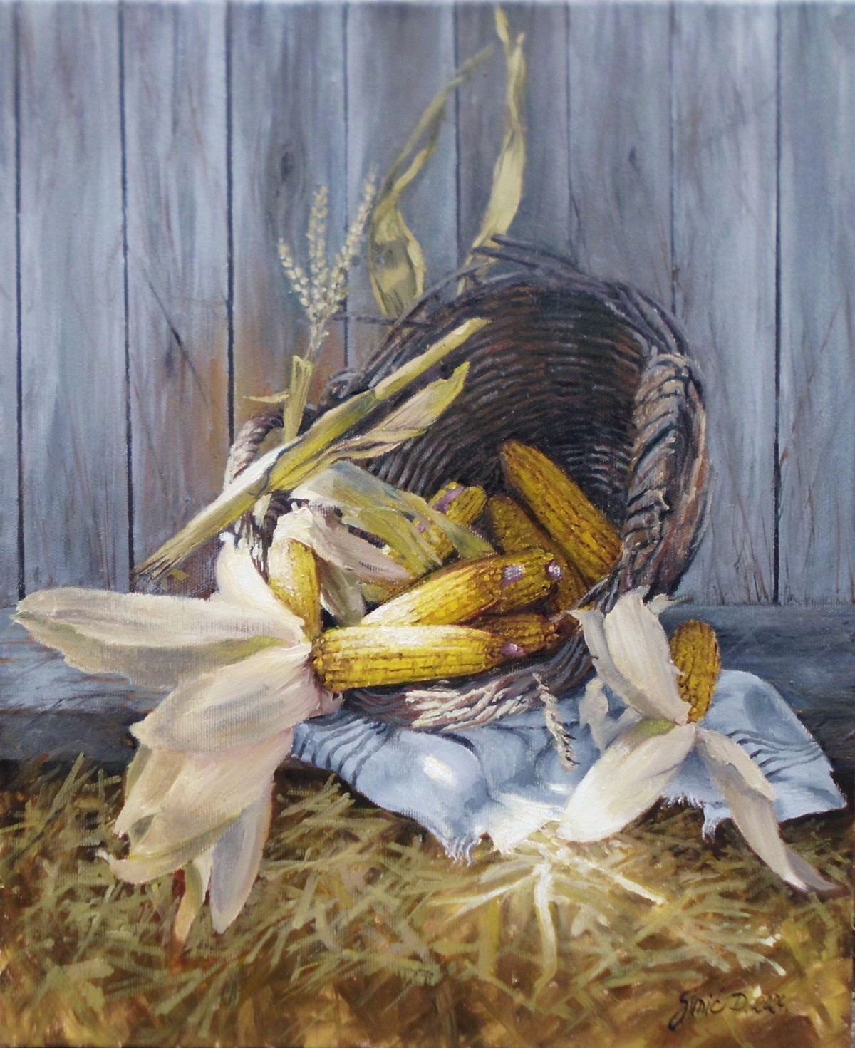 Corn- oil on canvas 40x50cm