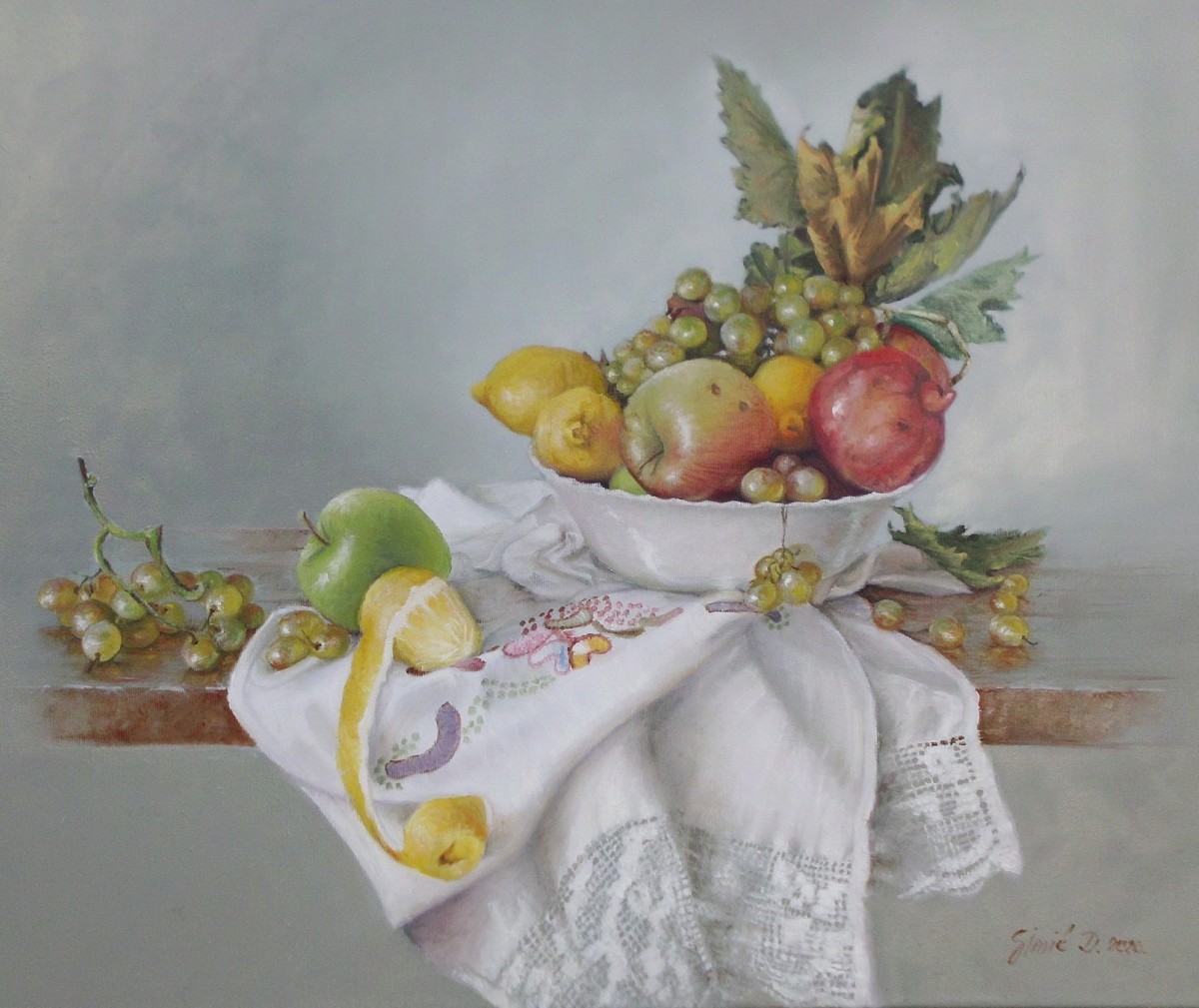 Fruits- oil on canvas, 50x60cm