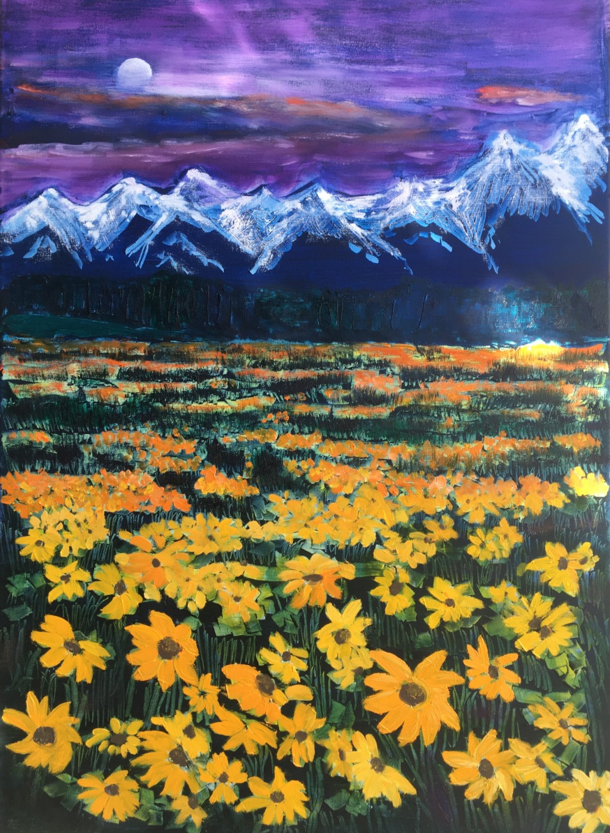 Yellow in the night