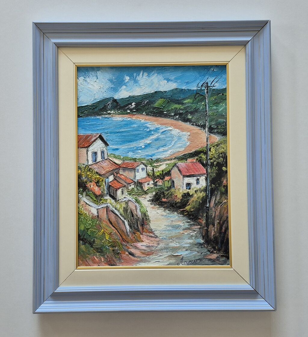 Oil on canvas - Bay, beautiful picture
