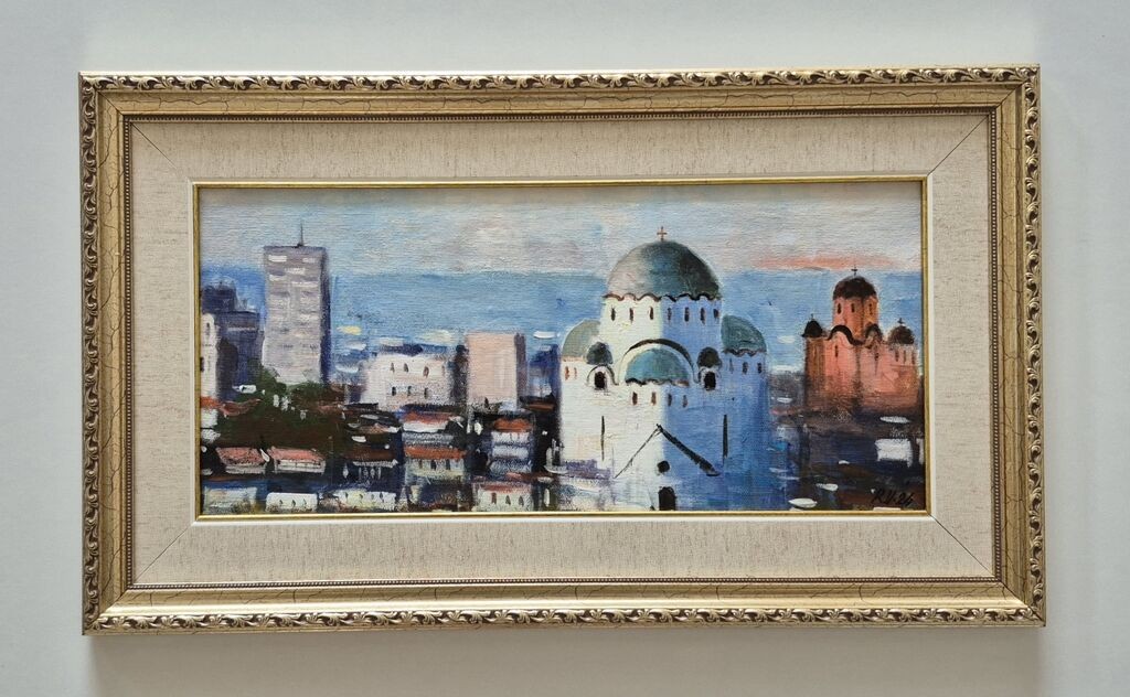 Ulje na platnu - Beograd na dlanu, prelepa slika