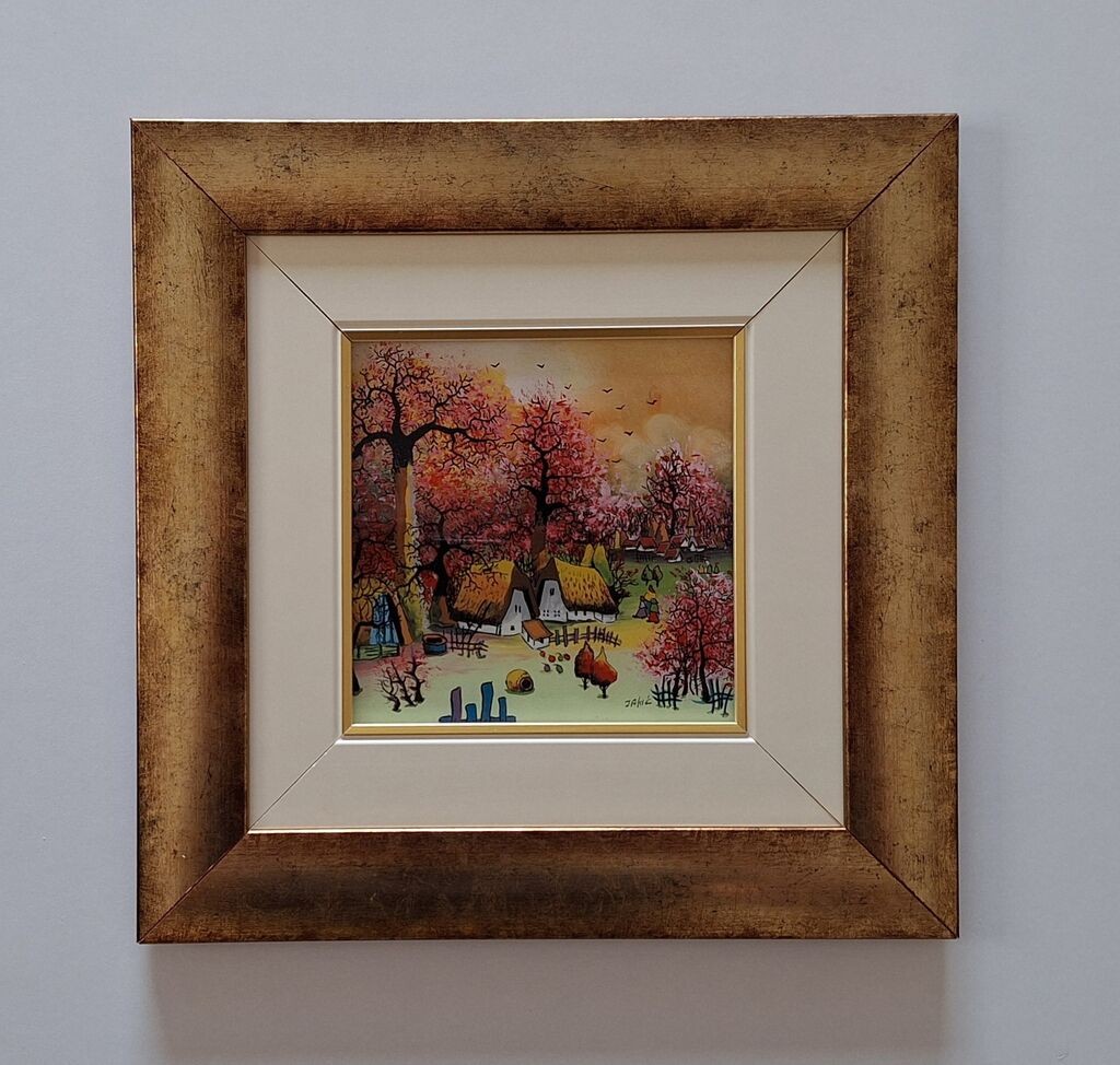 Naiva, oil on glass - Autumn 2, beautiful picture