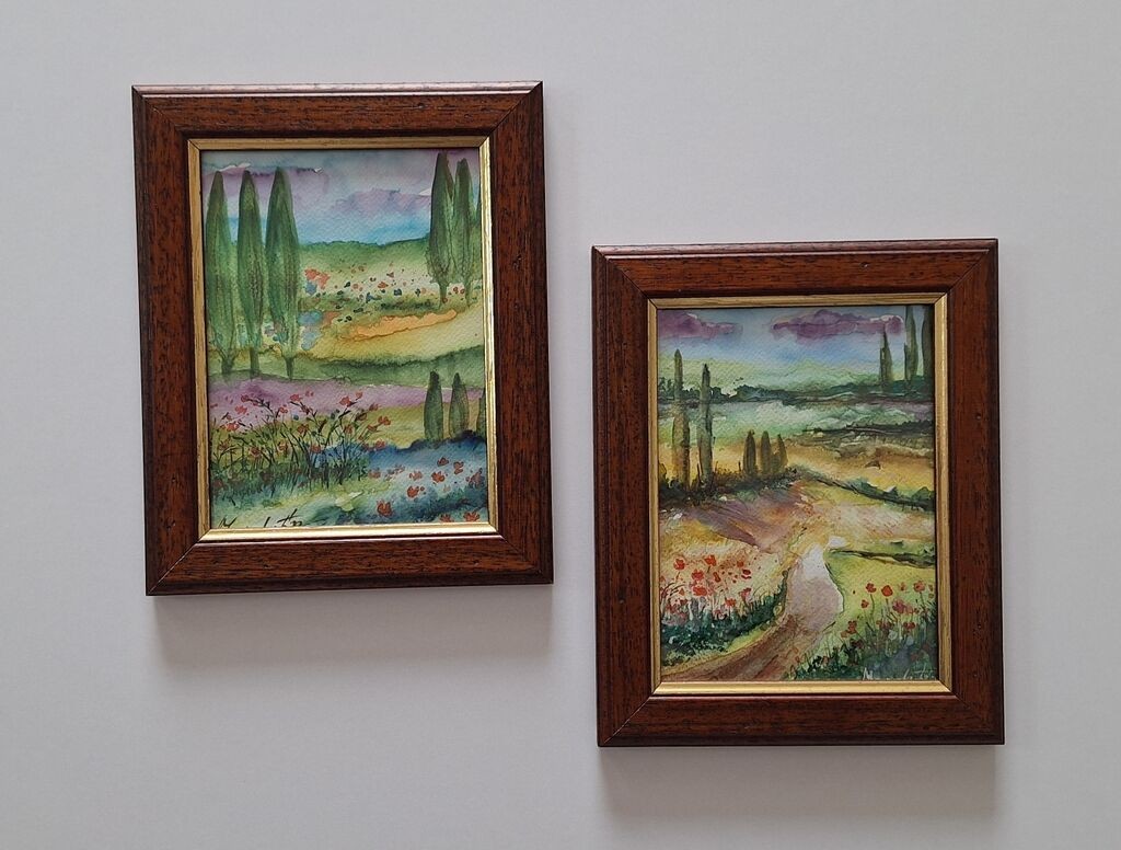 Watercolor - Landscapes, 2 pictures - Beautiful