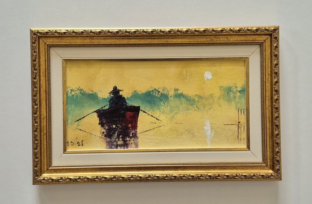 Oil on canvas - Homecoming, beautiful painting