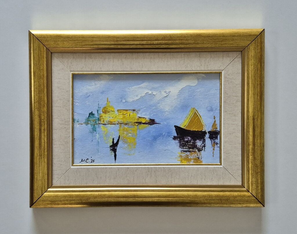 Oil on canvas - Somewhere in Venice, a beautiful painting