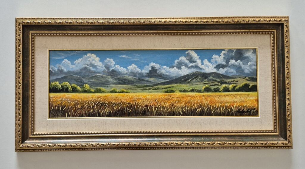 Oil on canvas - Big landscape, beautiful picture