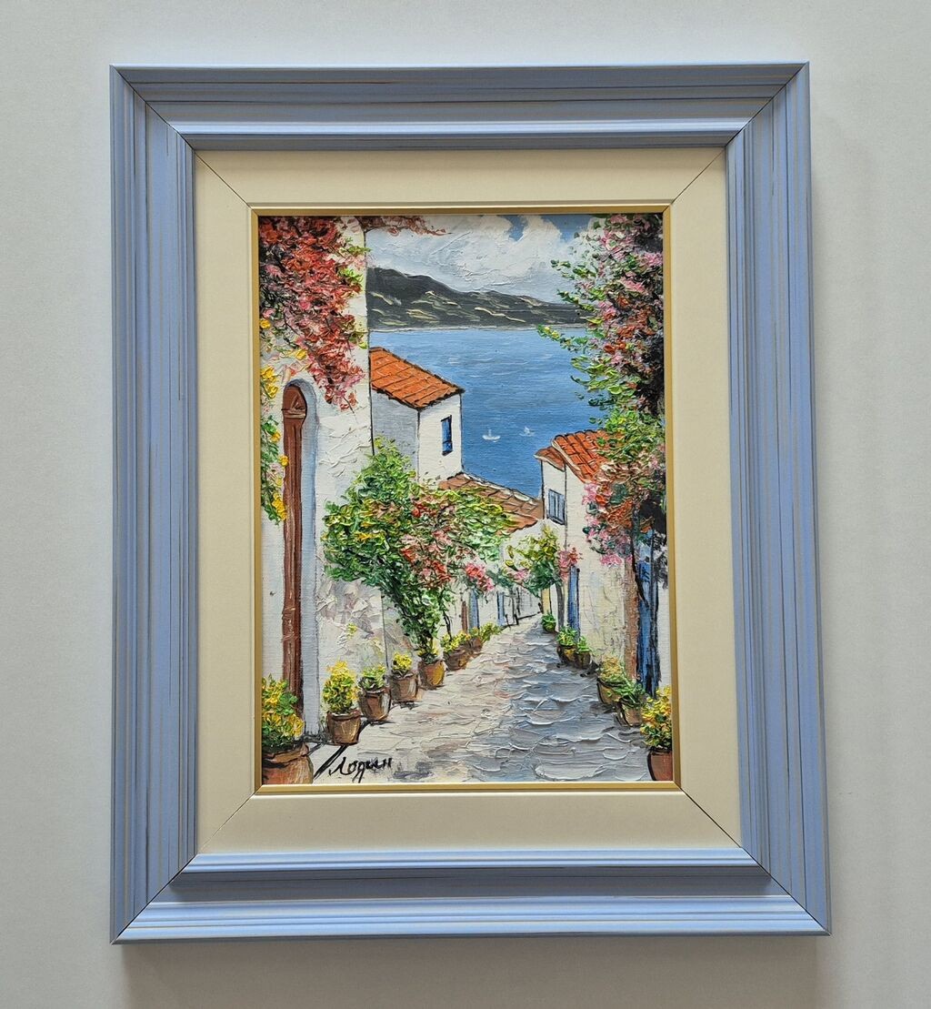 Oil on canvas - Mediterranean, painting number three