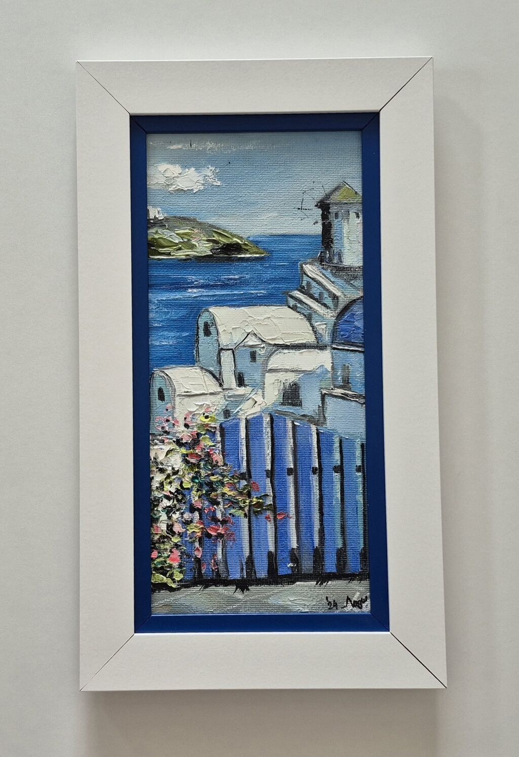 Oil on hardboard - Gate of Greece, beautiful