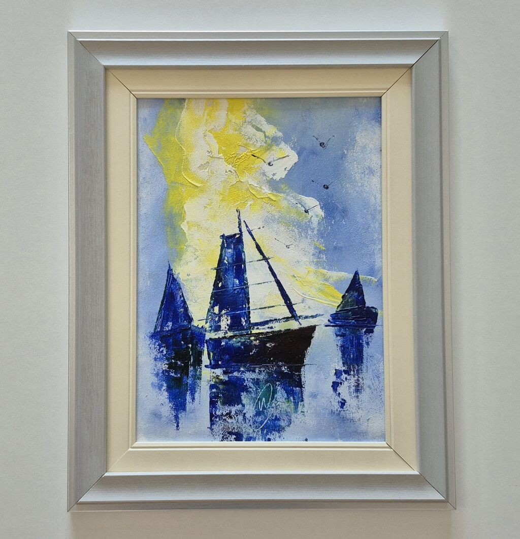 Oil on canvas - On the sea 66, beautiful painting