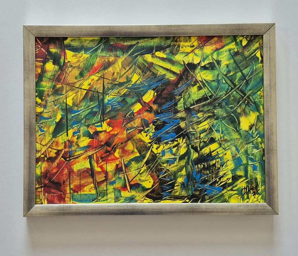 Abstraction - Number 8, acrylic on canvas