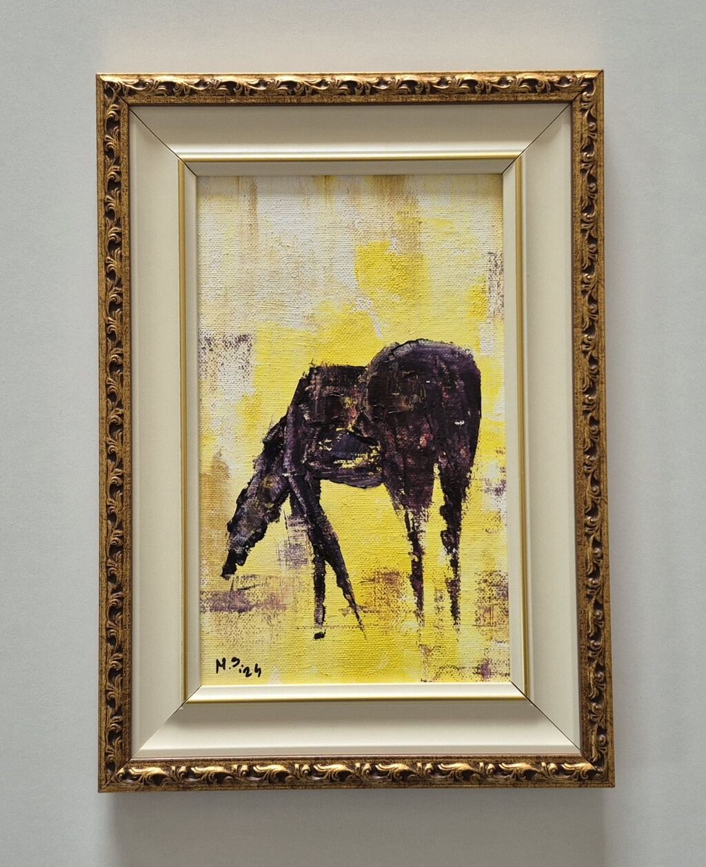 Oil on canvas - Horse, beautiful picture
