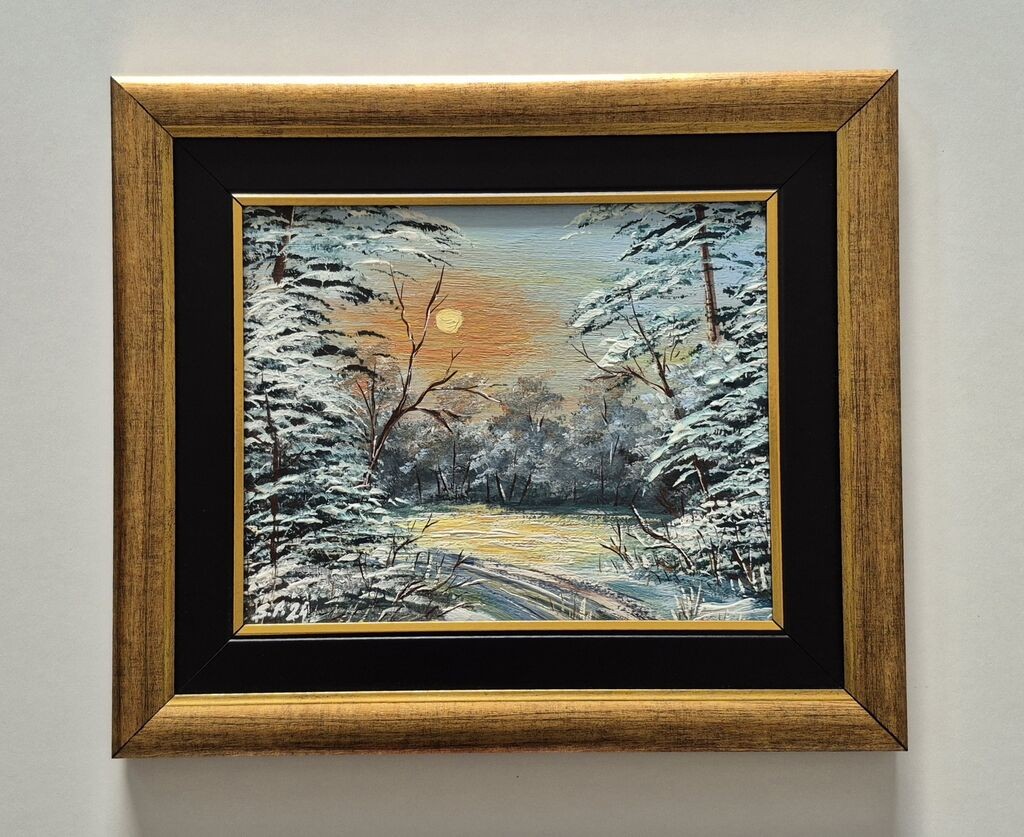 Oil on hardboard - Suton, a beautiful painting
