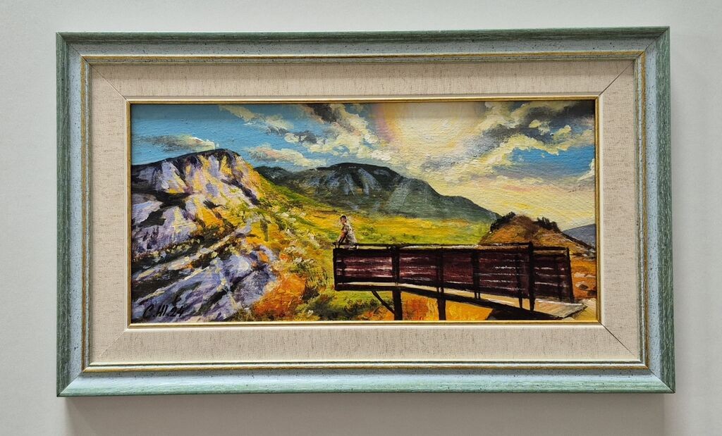 Oil on canvas - A place under the sun, beautiful