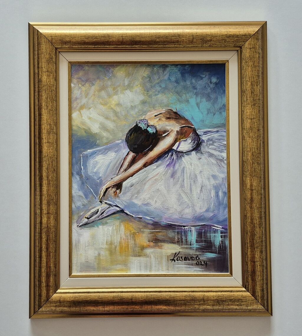 Oil on canvas - Dear ballerina, beautiful picture
