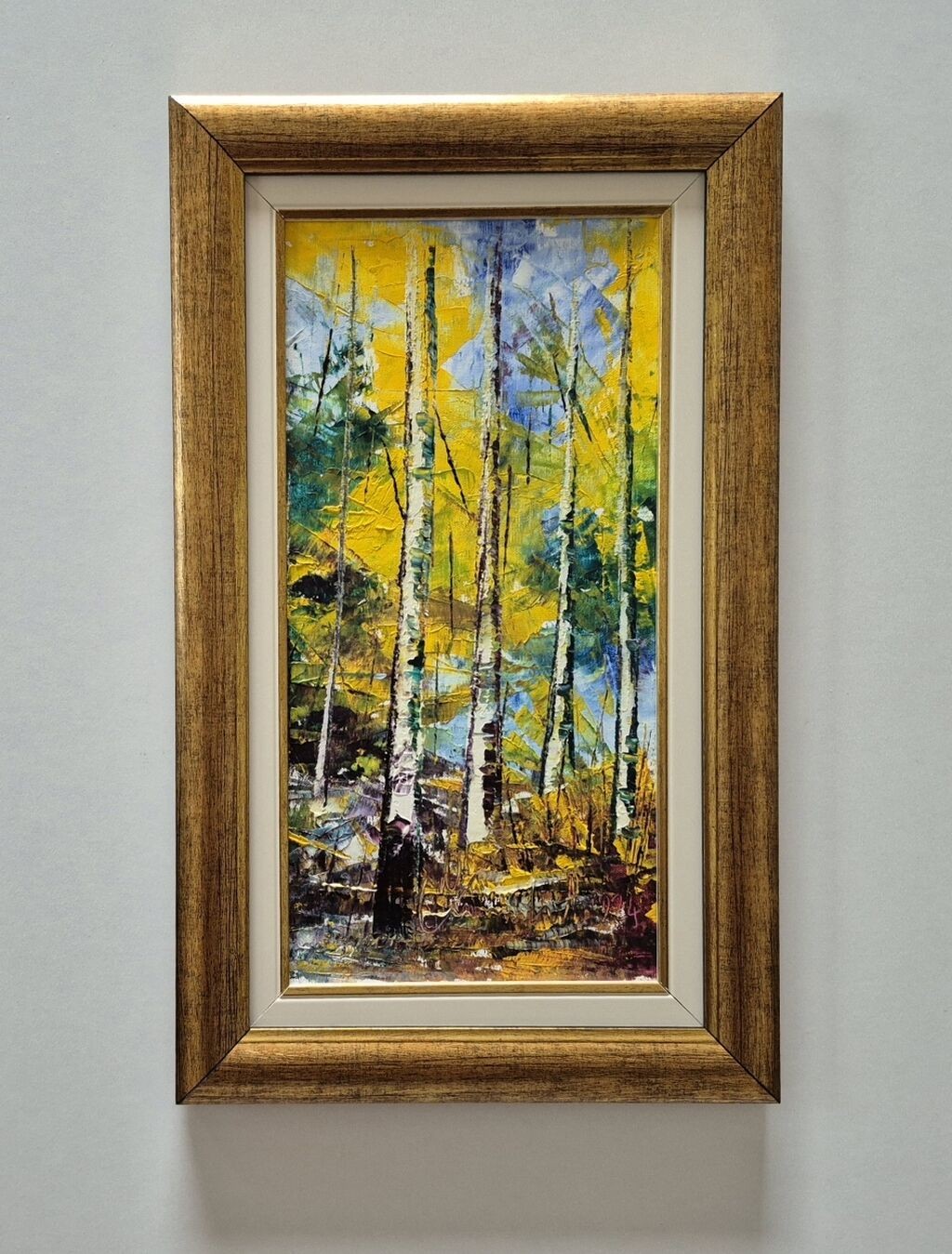 Oil on canvas - Autumn colors, beautiful painting