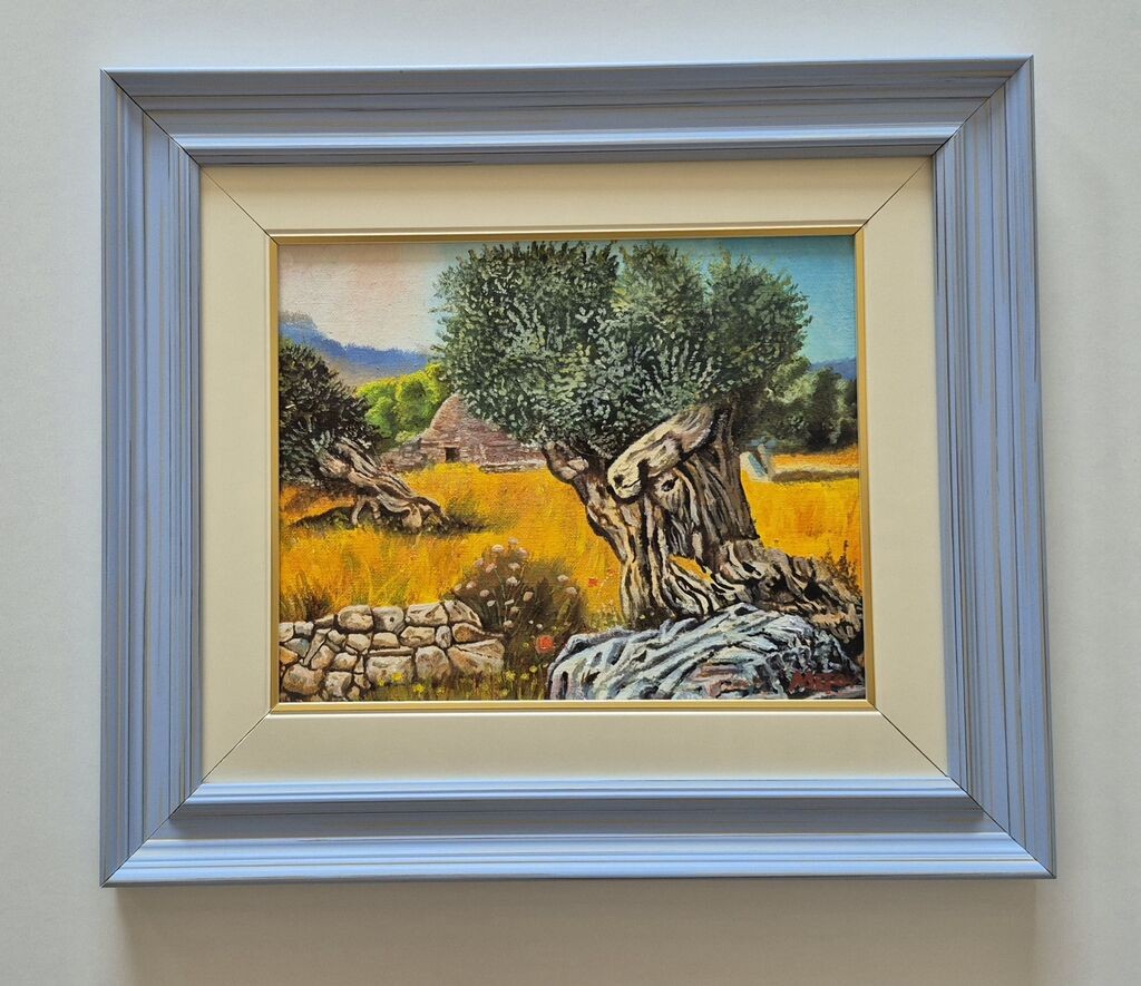 Oil on canvas - Old olive tree, beautiful painting