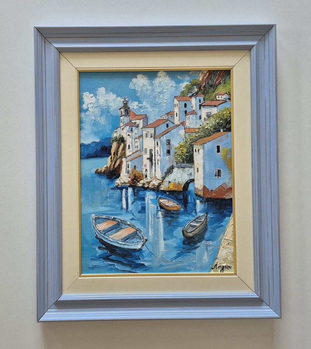 Oil on canvas - The beauty of the sea, a beautiful picture