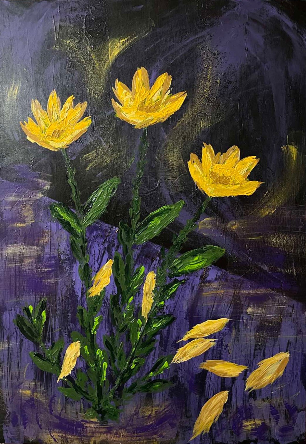 The glow of flowers