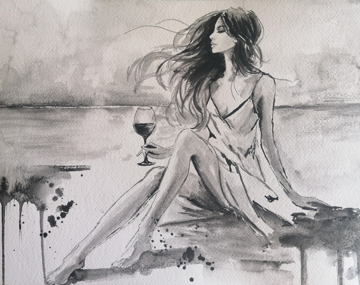On the beach